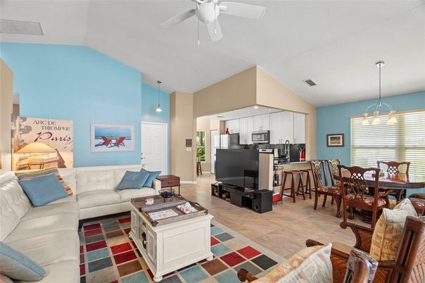 Dining room, Interior, Kitchen, Living room, Pendant Lights