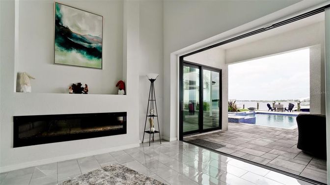 Fireplace, Interior, Pool