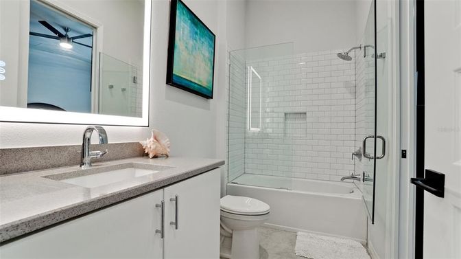 Bathroom, Glass Shower, Interior
