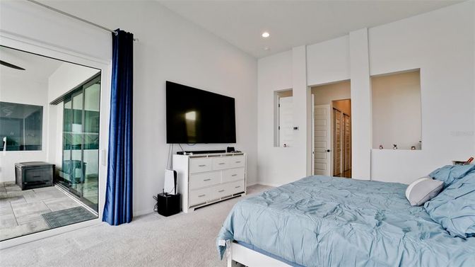 Bedroom, Interior, Recessed Lighting