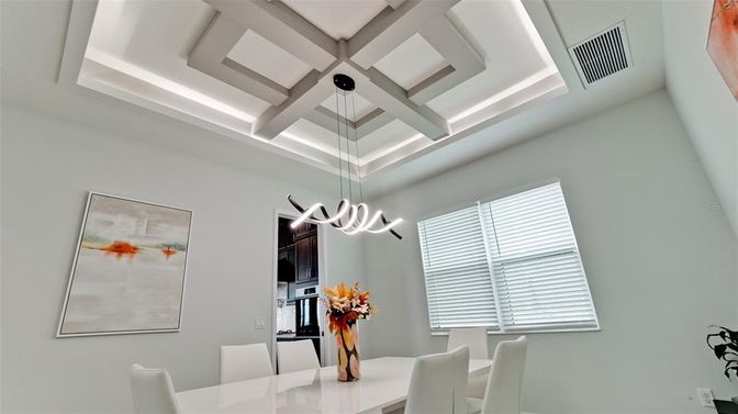Dining room, Interior, Kitchen, Pendant Lights