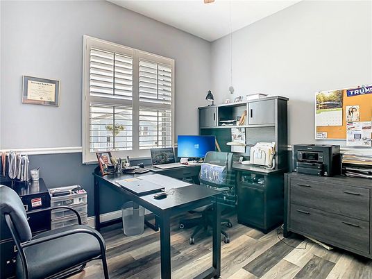 Home Office, Interior, Wood Texture Flooring