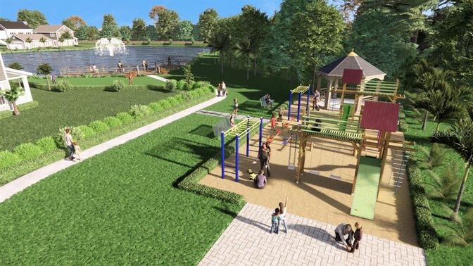 Backyard, Exterior, Playground, Water