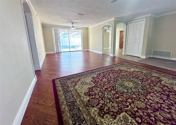 Empty room, Interior, Wood Texture Flooring