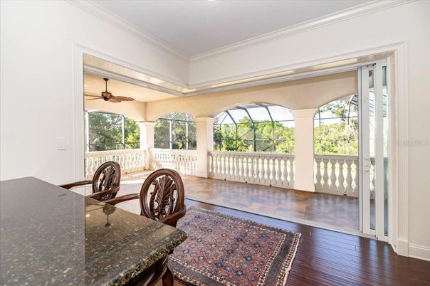 Interior, Sun Room, Wood Texture Flooring
