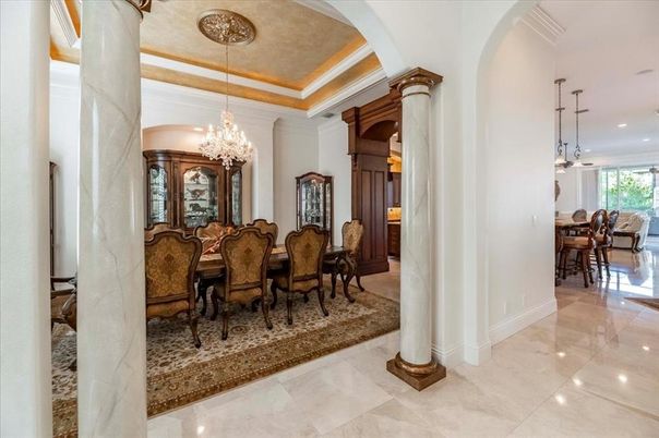 Chandelier, Dining room, Interior, Pendant Lights, Recessed Lighting