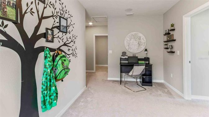 Home Office, Interior, Recessed Lighting