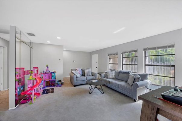 Interior, Living room, Recessed Lighting