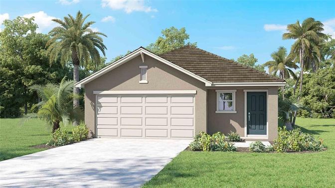 Attached, Exterior, Facade, Ranch