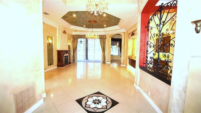 Chandelier, Interior, Recessed Lighting