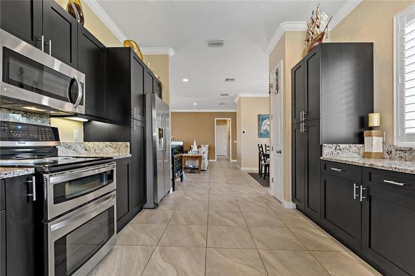 Interior, Kitchen, Recessed Lighting, Stainless Steel Appliances
