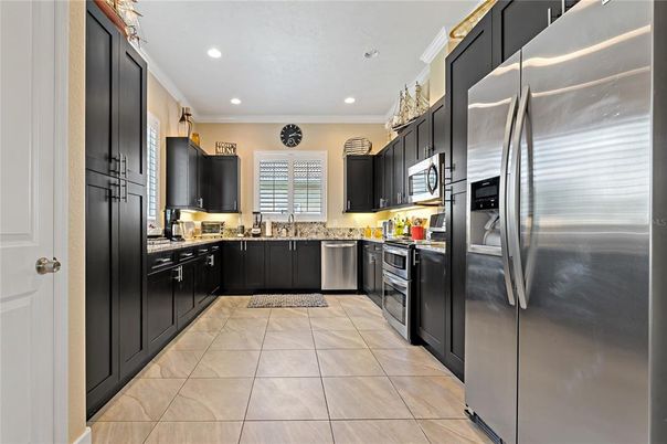 Interior, Kitchen, Recessed Lighting, Stainless Steel Appliances