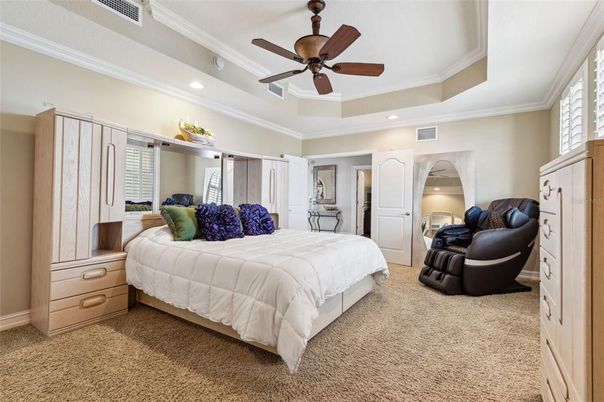 Bedroom, Interior, Recessed Lighting