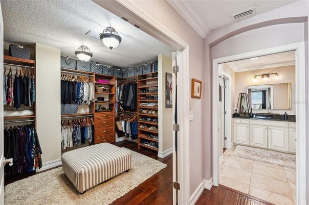 Interior, Walk-in Closets, Wood Texture Flooring