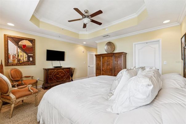 Bedroom, Interior, Recessed Lighting