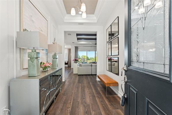 Interior, Living room, Pendant Lights, Wood Texture Flooring