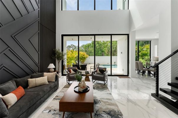 Interior, Living room, Marble