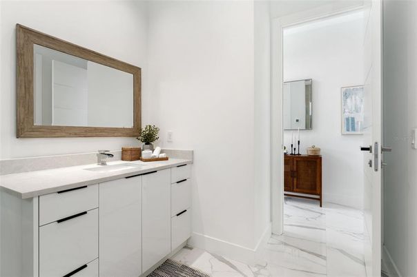 Bathroom, Dual Sink Vanities, Interior, Marble