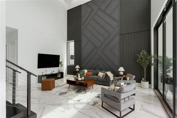 Interior, Living room, Marble