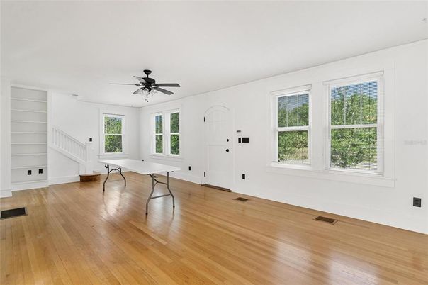 Empty room, Game Room, Interior, Wood Texture Flooring