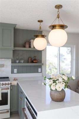Interior, Kitchen, Pendant Lights, Stainless Steel Appliances