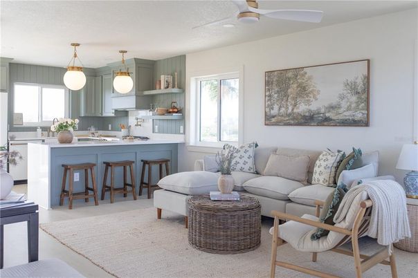 Interior, Kitchen, Living room, Pendant Lights