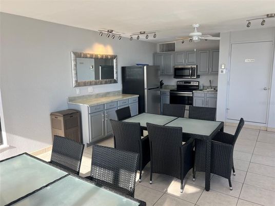 Dining room, Interior, Kitchen, Stainless Steel Appliances