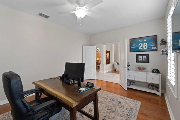 Home Office, Interior, Wood Texture Flooring