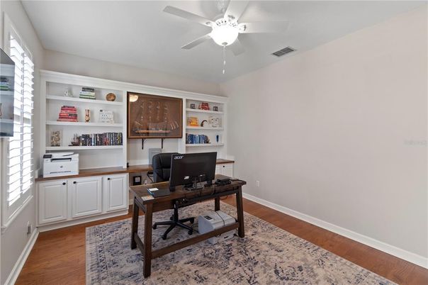 Home Office, Interior, Wood Texture Flooring