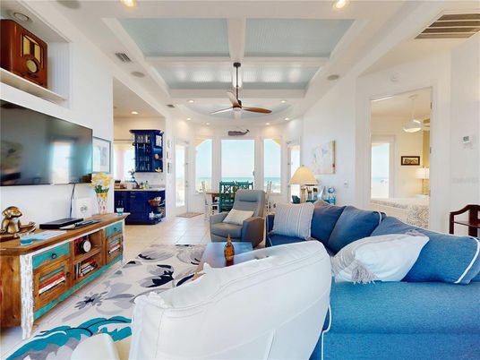 Interior, Living room, Recessed Lighting