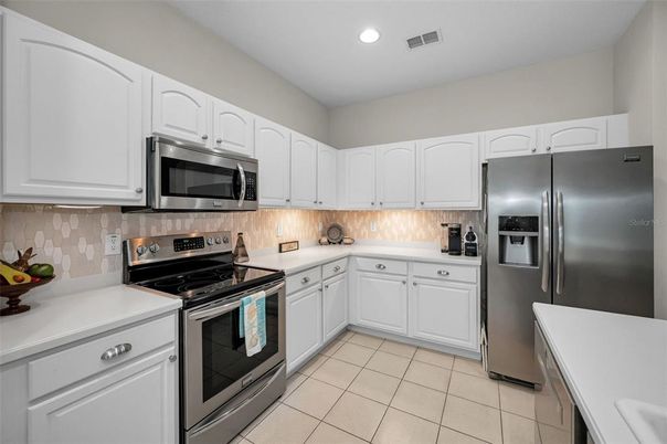 Interior, Kitchen, Recessed Lighting, Stainless Steel Appliances