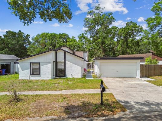 Attached, Backyard, Detached Garage, Exterior, Facade, Ranch
