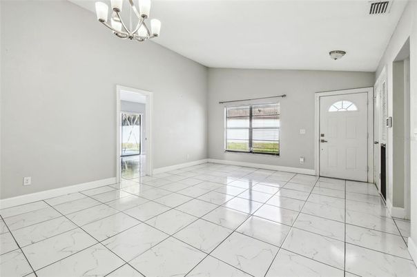 Chandelier, Empty room, Interior, Marble