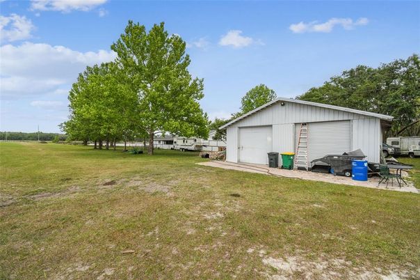 Backyard, Detached Garage, Exterior
