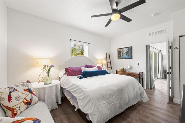 Bedroom, Interior, Wood Texture Flooring