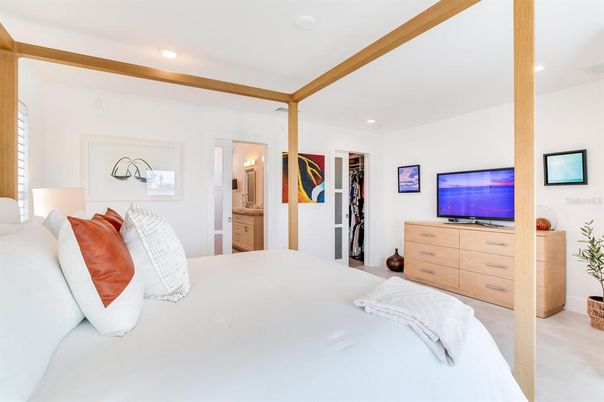 Bedroom, Interior, Recessed Lighting