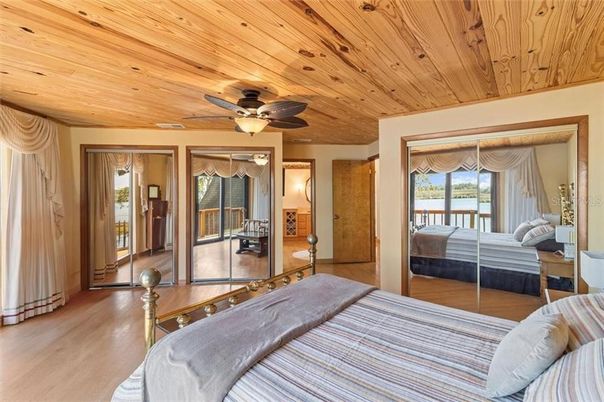 Bedroom, Interior, Wooden Ceilings, Wood Texture Flooring