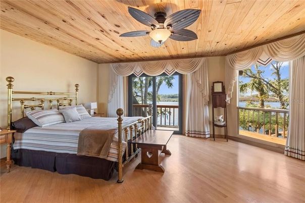 Bedroom, Interior, Wooden Ceilings, Wood Texture Flooring