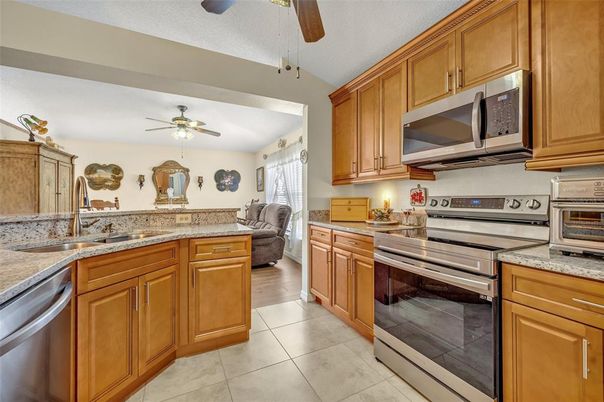 Interior, Kitchen, Wood Texture Flooring