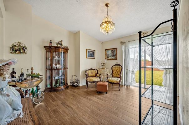 Chandelier, Interior, Wood Texture Flooring