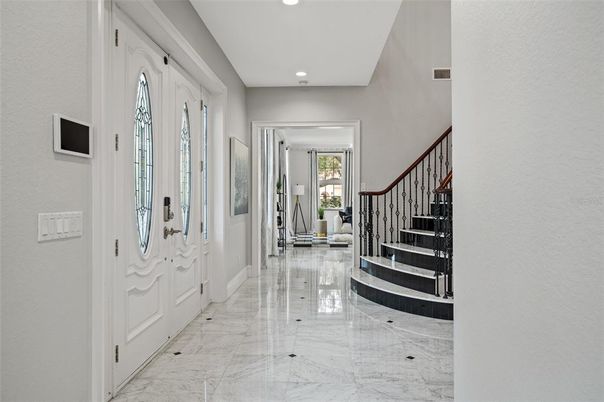 Interior, Marble, Recessed Lighting