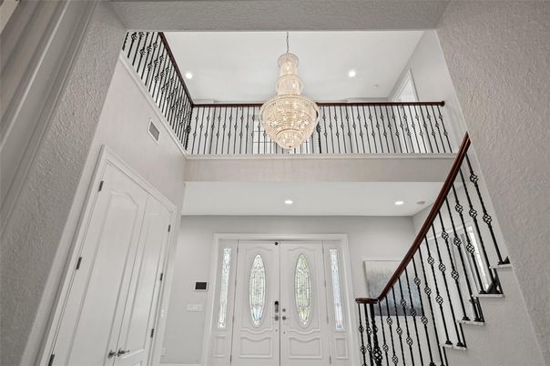 Chandelier, Interior, Recessed Lighting