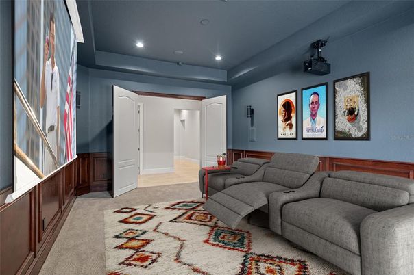 Interior, Living room, Recessed Lighting