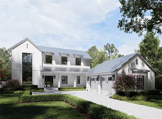 Attached, Exterior, Facade, Farmhouse