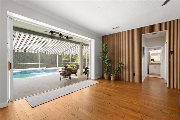 Interior, Pool, Wood Texture Flooring