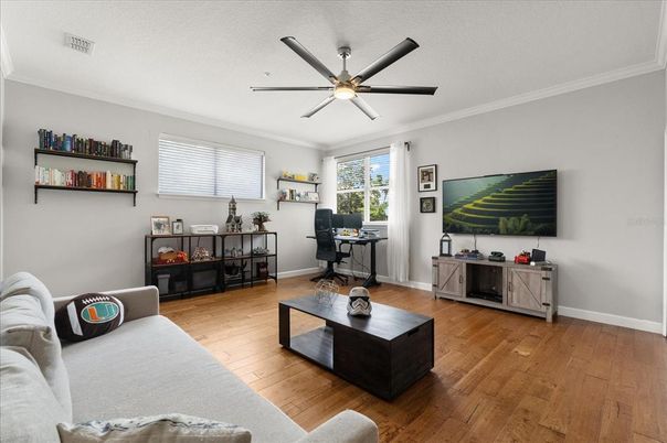 Home Office, Interior, Wood Texture Flooring