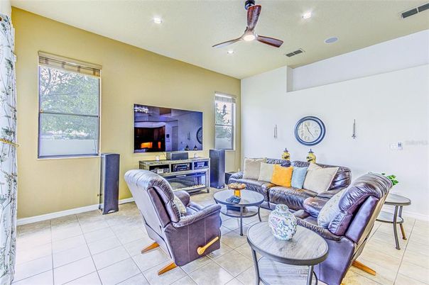 Interior, Living room, Recessed Lighting