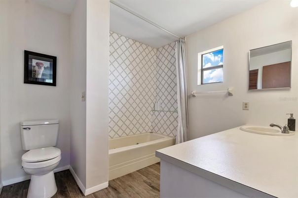 Bathroom, Interior, Wood Texture Flooring