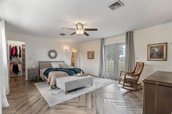 Bedroom, Interior, Wood Texture Flooring