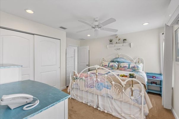 Bedroom, Interior, Recessed Lighting